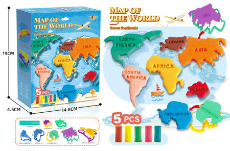 Mapa sveta testo u boji ( 264509 )
