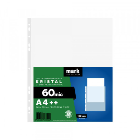 Mark U folija 60 mic 1/100 A4++ kristal 240x305mm ( 8279 ) - Img 1