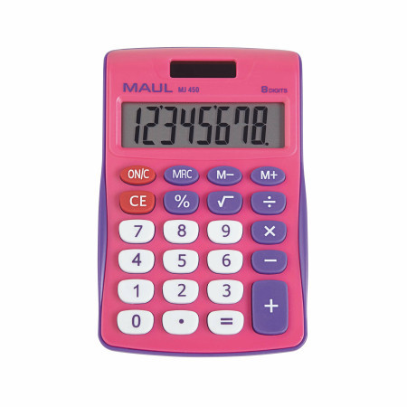 Maul stoni kalkulator MJ 450 junior, 8 cifara roze ( 05DGM2450I )