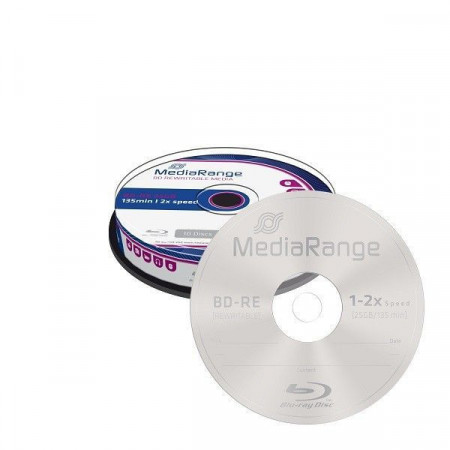MediaRange 25GB BD-RE 2X 1/10/MR501 BLU-RAY RW DISK ( 525MRE10/Z )
