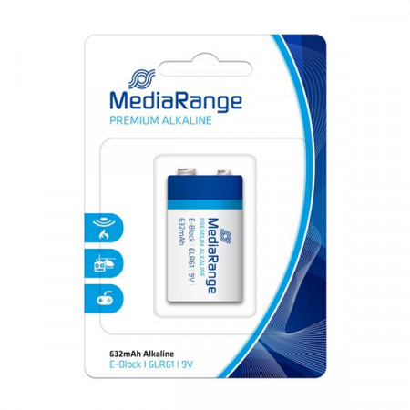 MediaRange MRBAT107 9V alkalna baterija ( 9VMR/Z ) - Img 1