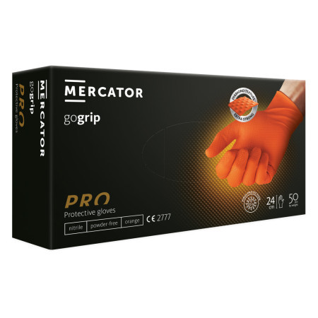 Mercator medical jednokratne rukavice mercator gogrip pro narandžaste bez pudera veličina xl ( rp3002500xl )