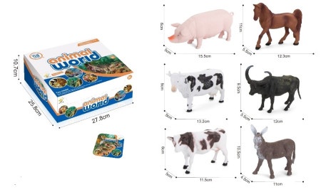 Merx domaće životinje displej 12 pcs ( ms18369 )