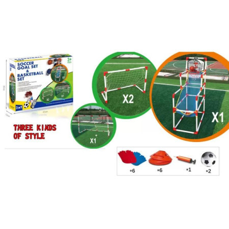 Merx igračka 3u1 fudbal i basketball set ( A063894 )