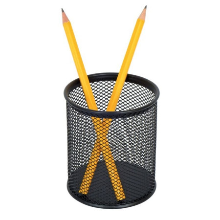 Mesh cup, čaša za olovke, žičana, crna ( 482000 )