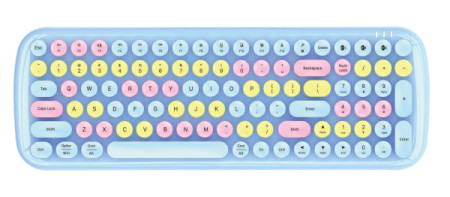 Mofii BT WL retro tastatura u plavoj boji ( SK-646BTBL ) - Img 1