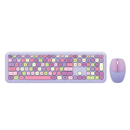 Mofii WL retro set tastatura i miš u ljubičastoj boji ( SMK-666395AGPR )