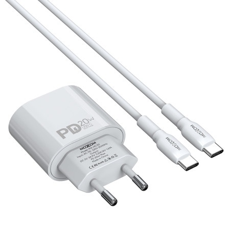 Moxom mx-hc151 20w type-c na type-c beli Kucni punjac ( P1229 )