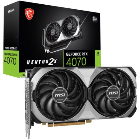 MSI Svga Geforce rtx 4070 12gb ventus 2x e1 oc gddr6, v512-018r