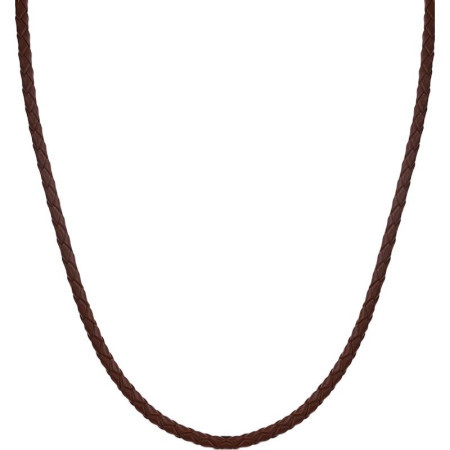 Muška santa barbara polo braon kožna ogrlica ( sbj.6.5023.3 )