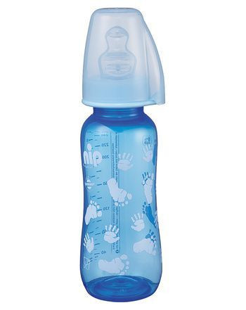 Nip pp flašica 250 ml Trendy Boy sa silikonskom cuclom za mleko 0-6 ( 7100137 ) - Img 1