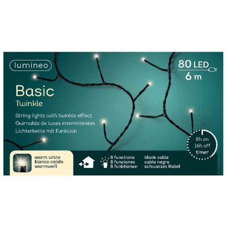 Novogodišnje LED sijalice basic twinkle string600cm-80L0.50kgs ( 49.4163 )