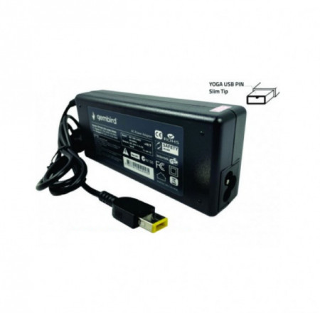 NPA40-200-2250 (IB01) ** Gembird punjac za laptop 40W-20V-2.25A, USB Yellow PIN (643 Alt=IB04)