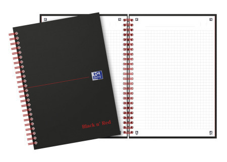 Oxford sveska office black N red A5 kvadratići, hardcovers ( 06XOB151 ) - Img 1