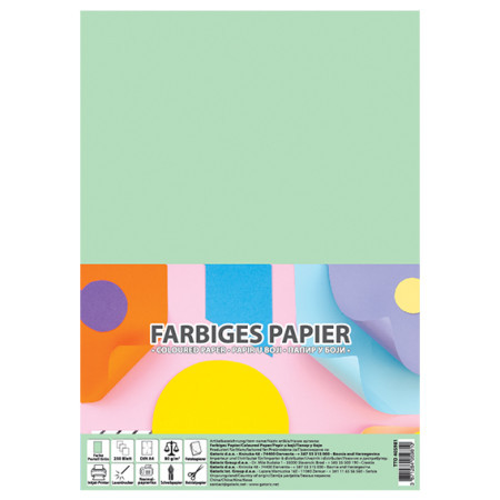 Papir u boji 80g 250/1 pastelno zelena ( TTO 405981 ) - Img 1