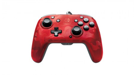 PDP Nintendo Switch Faceoff Deluxe Controller + Audio Camo Red ( 035810 ) - Img 1