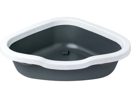 Petmax-toalet za macke ugaoni otvoreni sivi ( 50476 )