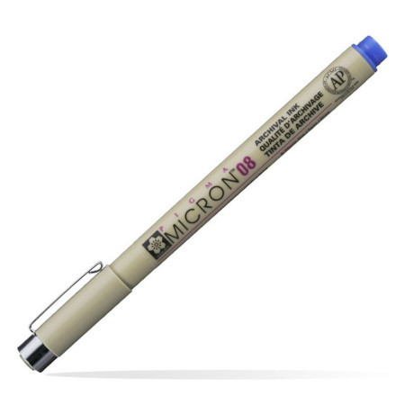 Pigma micron 08, liner, blue, 36, 0.5mm ( 672041 ) - Img 1