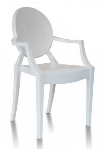 Plastična stolica GHOST - krem
