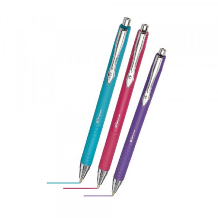 Platignum hemijska olovka tixx, blister 3 komada, (tikriz, pink &amp; ljubičasta) ( S041 ) - Img 1
