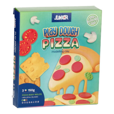 Play dough, masa za oblikovanje sa kalupima, miks, pizza ( 130797 )