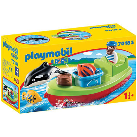 Playmobil 1.2.3 - mornar i brod ( 23196 )