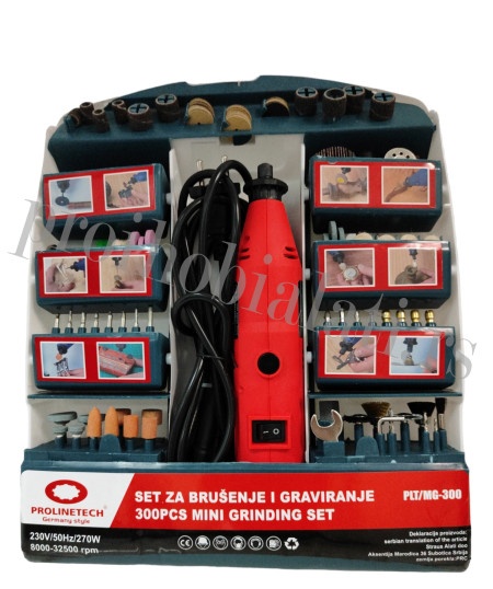 Prolinetech set za brušenje i graviranje + 300el plt/mg-300 ( PLT/MG-300 )