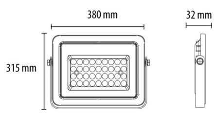 Prosto LED reflektor SMD 200W/220VAC, 6500K, crni