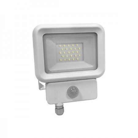 Prosto LED vodootporni beli reflektor SMD 20W+senzor pokreta 6500K/1700LM ( RS20ECWH/Z ) - Img 1
