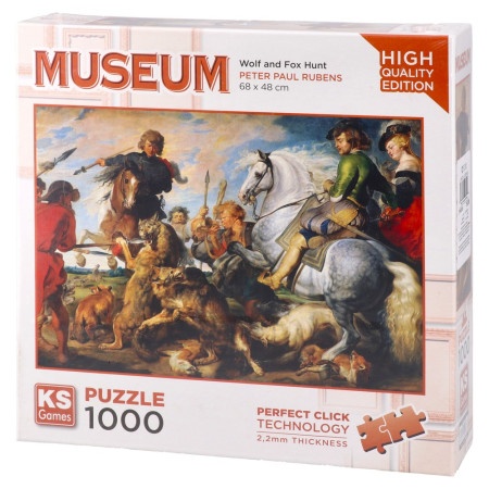 Puzzle, slagalica, vuk i lisica, 1000 delova ( 882162 )