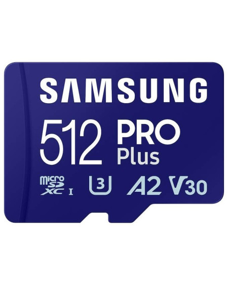 Samsung MicroSD 512GB, pro plus, SDXC, UHS-I U3 V30 A2 w/SD adapter ( MB-MD512SA/EU ) - Img 1