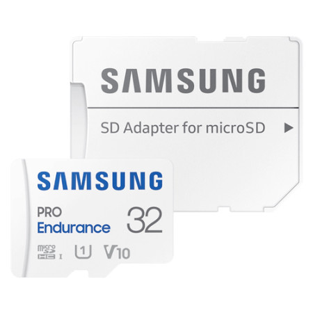Samsung pro endurance micro SD 32GB, SDHC, Class 10, UHS-I V10 w/SD adapter ( MB-MJ32KA/EU )
