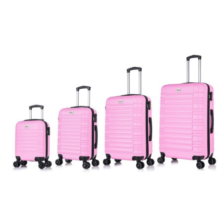 Sanremo, kofer, set 4 komada, ABS, roze ( 100066 )