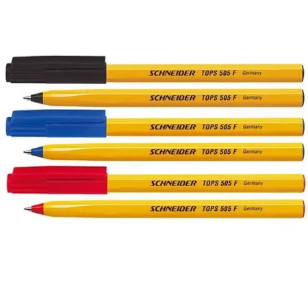 Schneider tops 505, hemijska olovka, crvena, F, ( 196073 ) - Img 1