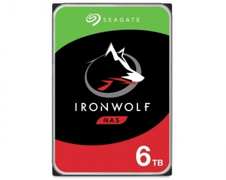 Seagate 6TB 3.5&quot; SATA III 256MB ST6000VN001 IronWolf NAS - Img 1