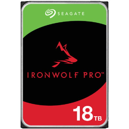 Seagate HDD Ironwolf pro NAS (3.518TBSATArmp 7200) ( ST18000NT001 )