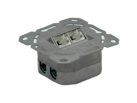 Secomp Value Cat6A/Cl.EA Flush WallMount Jack STP horizontalni beli ( 5862 )