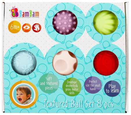 Set od 8 mekanih šarenih loptica za bebe ( 408430-P ) - Img 1
