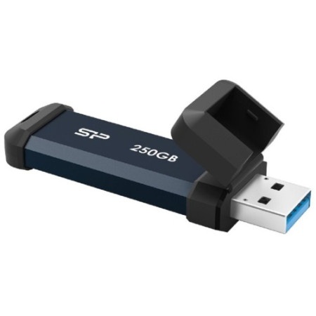 Silicon Power 250GB USB Flash Drive, USB3.2 Gen.2, Marvel Xtreme M80, Read up to 600 MB/s, Write up to 500MB/s, Blue ( SP250GBUF3S60VPB )