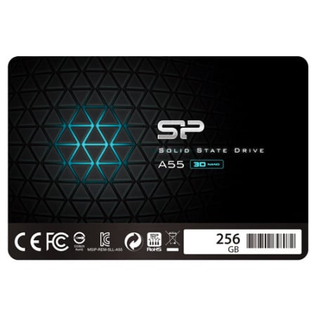 Silicon power 256GB 2.5" SATA SSD,A55 ,TLC, Read up to 560MB/s, Write up to 500MB/s ( SP256GBSS3A55S25 )