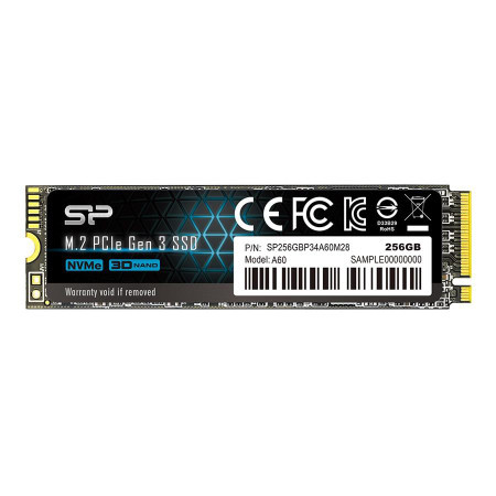 SiliconPower M.2 NVMe 256GB SSD, A60 ( SP256GBP34A60M28 )