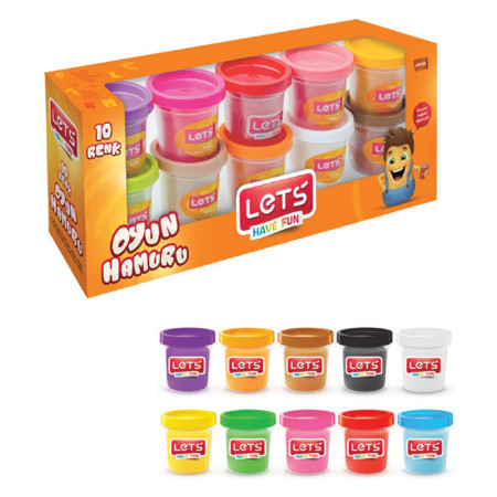 Školski plastelin, set 10 boja 10 boja x 56 grama ( 7-L83100 )
