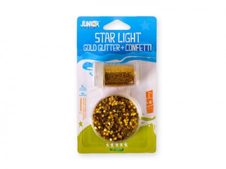 Star light, šljokice, blister, puder-zvezdice, zlatna ( 137890 )