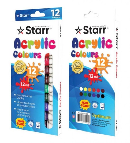 Starr boje tempere 1/12 12ml *ak ( 67299 )