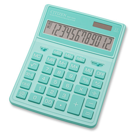 Stoni kalkulator SDC-444 color, 12 cifara Citizen zelena ( 05DGC444F )