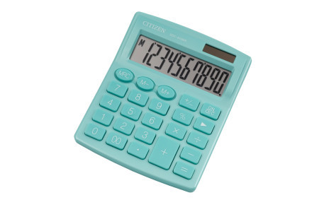 Stoni kalkulator SDC-810 color , 10 cifara Citizen zelena ( 05DGC811F ) - Img 1