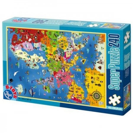 Super Puzzle 240PCS MAPS 01 ( 07/50663-01 )