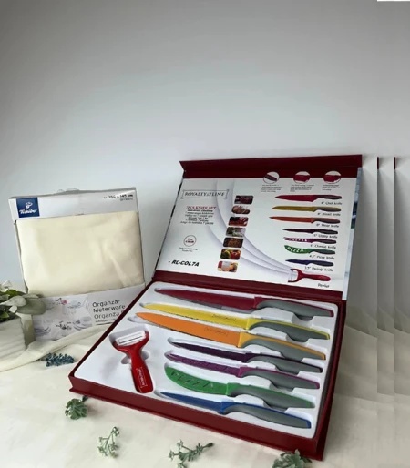 Tchibo Set stolnjak + royalty line noževi rl-col7a ( 359284 )