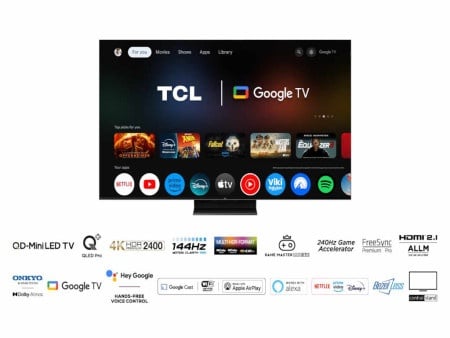 TCL 65C765/MiniLED-QLED/65"/4K HDR/144Hz/Google TV/crni Televizor ( 65C765 )