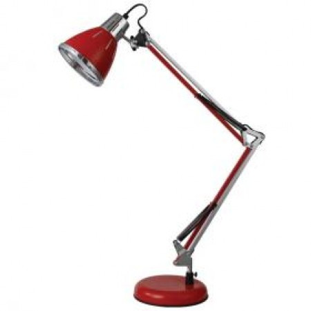 Tehnička lampa sa postoljem za rad, e27 metalik, crvena ( EL7930 crvena ) - Img 1